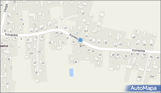 Sierosławice, Konecka, 38, mapa Sierosławice