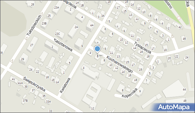 Sierpc, Kochanowskiego Jana, 6, mapa Sierpc