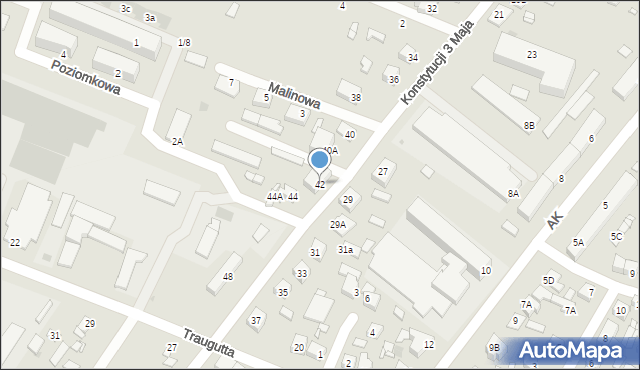 Sierpc, Konstytucji 3 Maja, 42, mapa Sierpc