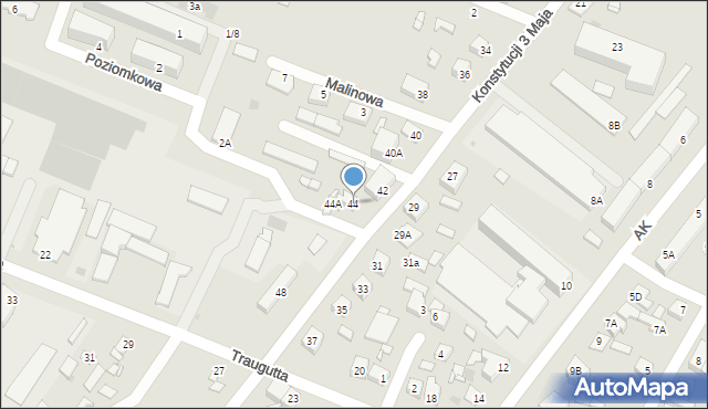 Sierpc, Konstytucji 3 Maja, 44, mapa Sierpc