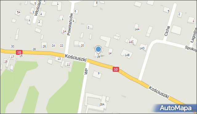 Sierpc, Kościuszki Tadeusza, gen., 16, mapa Sierpc