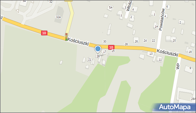 Sierpc, Kościuszki Tadeusza, gen., 19, mapa Sierpc