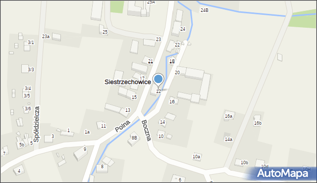 Siestrzechowice, Kopernika Mikołaja, 12, mapa Siestrzechowice