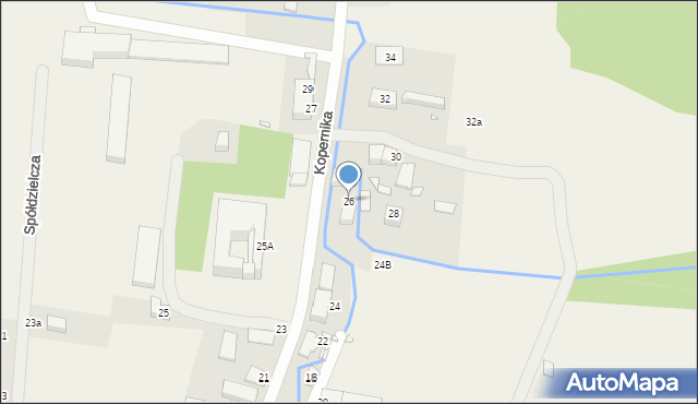 Siestrzechowice, Kopernika Mikołaja, 26, mapa Siestrzechowice