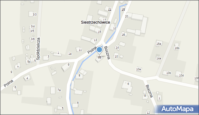 Siestrzechowice, Kopernika Mikołaja, 8B, mapa Siestrzechowice