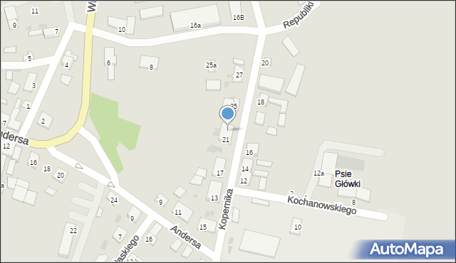 Skalbmierz, Kopernika Mikołaja, 23, mapa Skalbmierz