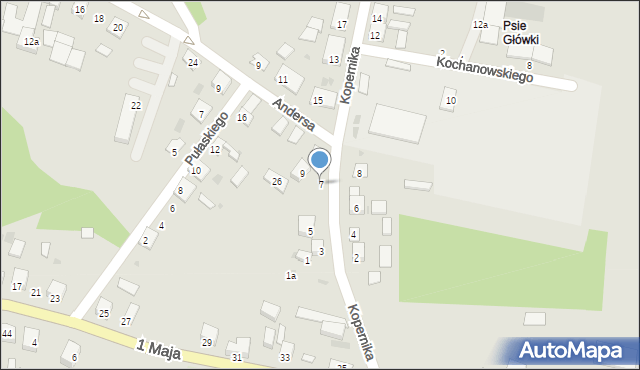 Skalbmierz, Kopernika Mikołaja, 7, mapa Skalbmierz