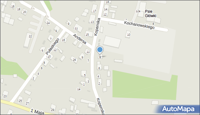 Skalbmierz, Kopernika Mikołaja, 8, mapa Skalbmierz