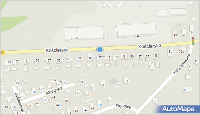 Skarszewy, Kościerska, 47, mapa Skarszewy