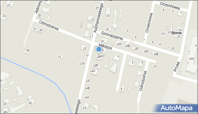Skaryszew, Kochanowskiego Jana, 14F, mapa Skaryszew