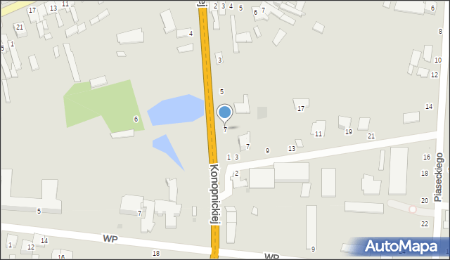 Skaryszew, Konopnickiej Marii, 7, mapa Skaryszew