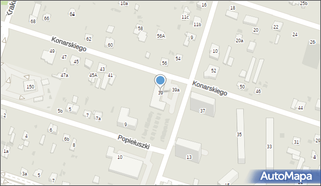 Skarżysko-Kamienna, Konarskiego, 39, mapa Skarżysko-Kamienna