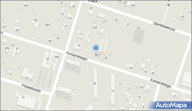 Skarżysko-Kamienna, Konarskiego, 50, mapa Skarżysko-Kamienna