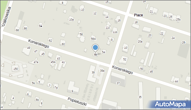 Skarżysko-Kamienna, Konarskiego, 56, mapa Skarżysko-Kamienna
