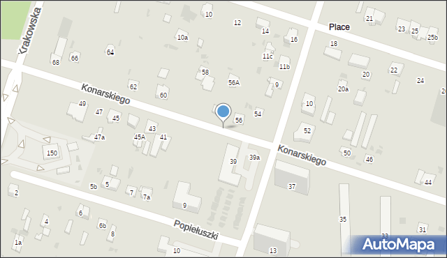 Skarżysko-Kamienna, Konarskiego, 64a, mapa Skarżysko-Kamienna