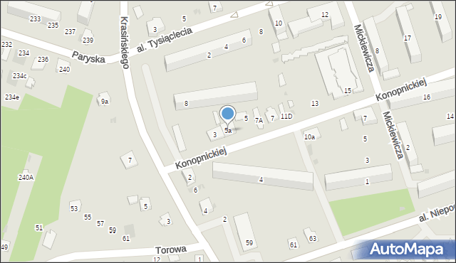 Skarżysko-Kamienna, Konopnickiej Marii, 5a, mapa Skarżysko-Kamienna