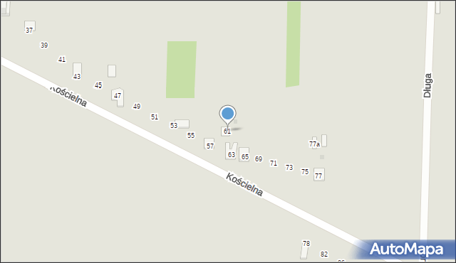 Skarżysko-Kamienna, Kościelna, 61, mapa Skarżysko-Kamienna