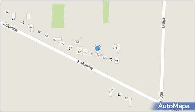 Skarżysko-Kamienna, Kościelna, 71, mapa Skarżysko-Kamienna