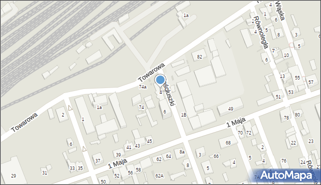 Skarżysko-Kamienna, Kościuszki Tadeusza, gen., 4, mapa Skarżysko-Kamienna