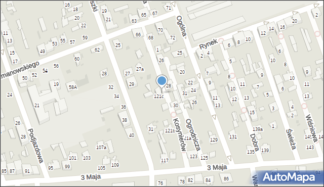 Skarżysko-Kamienna, Kosynierów, 8, mapa Skarżysko-Kamienna