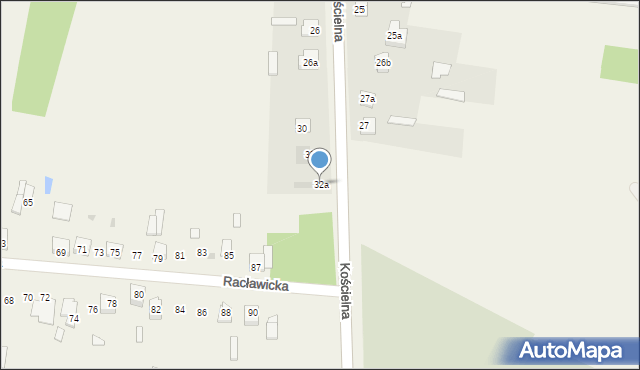 Skarżysko Kościelne, Kościelna, 32a, mapa Skarżysko Kościelne