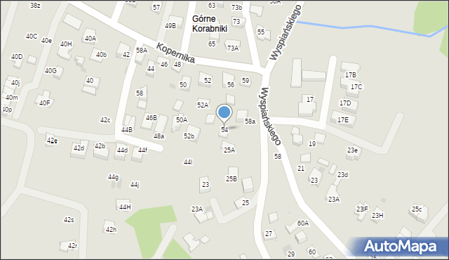 Skawina, Kopernika Mikołaja, 54, mapa Skawina