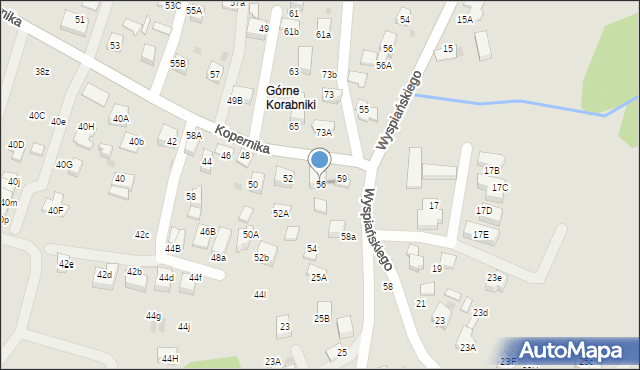 Skawina, Kopernika Mikołaja, 56, mapa Skawina