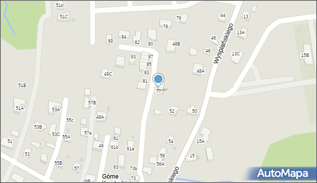 Skawina, Kopernika Mikołaja, 77, mapa Skawina