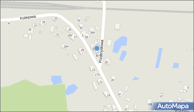 Skępe, Kolejowa, 30, mapa Skępe