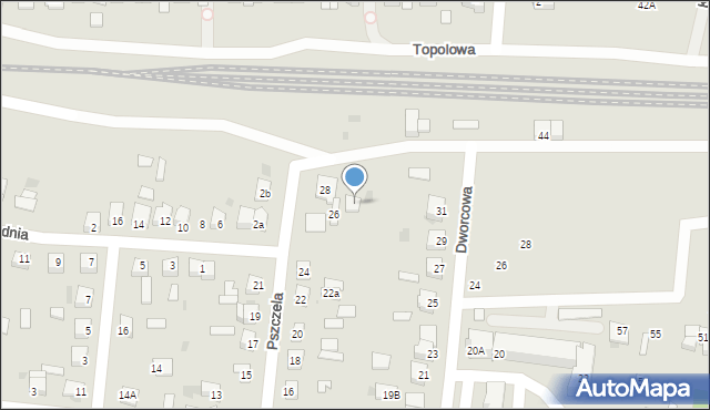 Skępe, Kolejowa, 31a, mapa Skępe