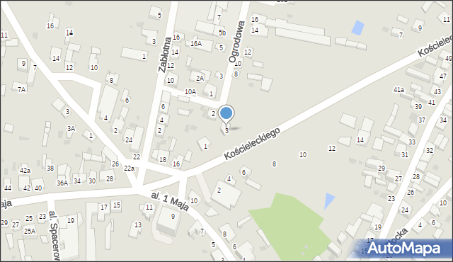 Skępe, Kościeleckiego Mikołaja, 3, mapa Skępe