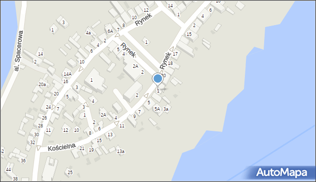 Skępe, Kościelna, 1, mapa Skępe