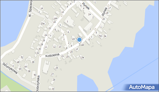 Skępe, Kościelna, 2p, mapa Skępe