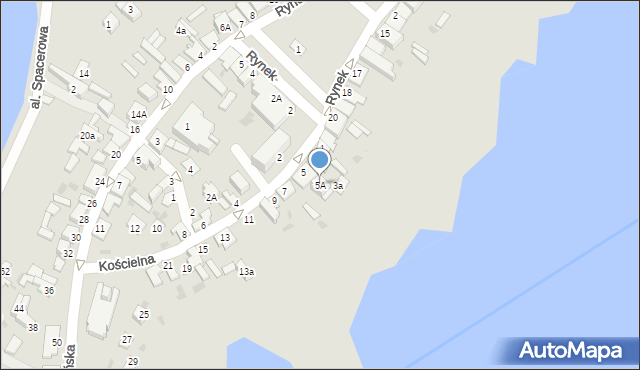 Skępe, Kościelna, 5A, mapa Skępe