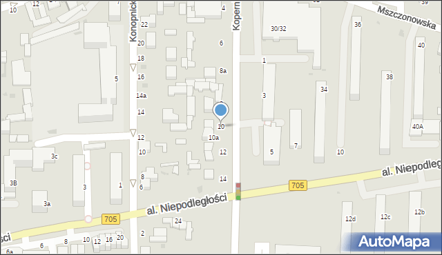 Skierniewice, Kopernika Mikołaja, 10, mapa Skierniewic