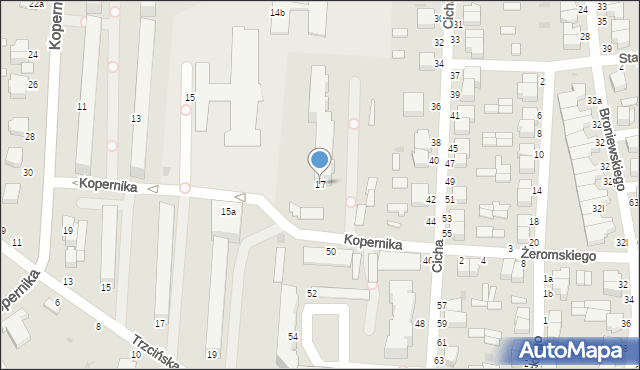 Skierniewice, Kopernika Mikołaja, 17, mapa Skierniewic