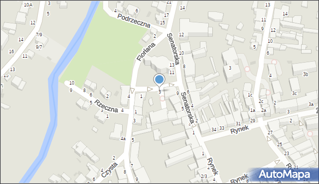 Skierniewice, Kościelna, 3, mapa Skierniewic