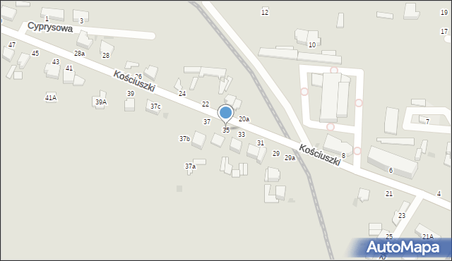 Skierniewice, Kościuszki Tadeusza, gen., 35, mapa Skierniewic