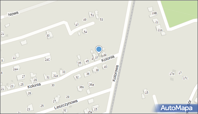 Skoczów, Kolonia, 41, mapa Skoczów