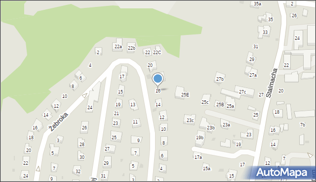 Skoczów, Kossak-Szatkowskiej Zofii, 16, mapa Skoczów