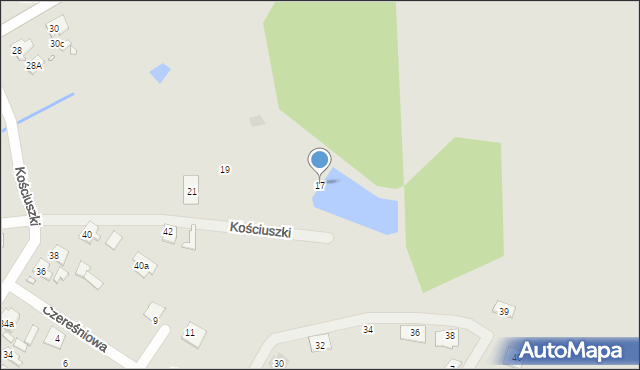 Skoki, Kościuszki Tadeusza, gen., 17, mapa Skoki