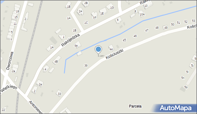 Skoki, Kościuszki Tadeusza, gen., 41, mapa Skoki