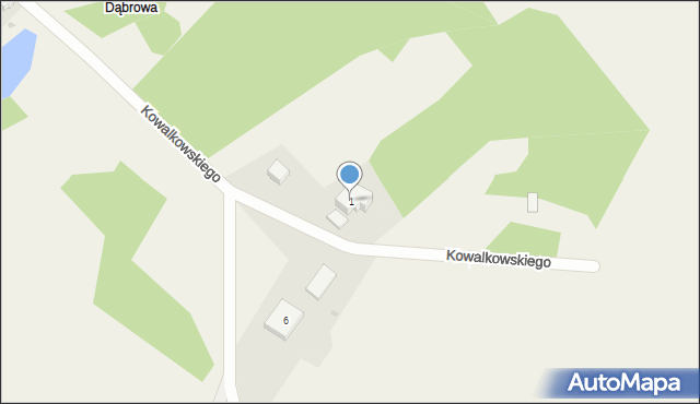 Skrzatusz, Kowalkowskiego Marcina, 1, mapa Skrzatusz