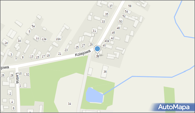 Skrzyńsko, Kolejowa, 38, mapa Skrzyńsko