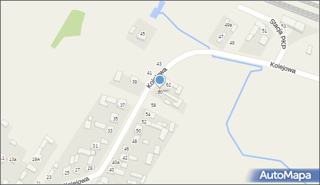 Skrzyńsko, Kolejowa, 60, mapa Skrzyńsko