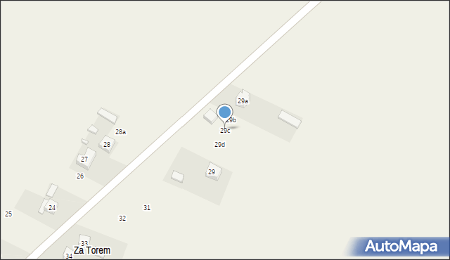 Skrzyńsko, Kościuszkowców, 29c, mapa Skrzyńsko