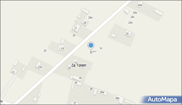 Skrzyńsko, Kościuszkowców, 32, mapa Skrzyńsko