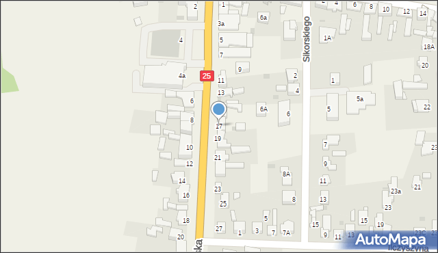 Skulsk, Konińska, 17, mapa Skulsk