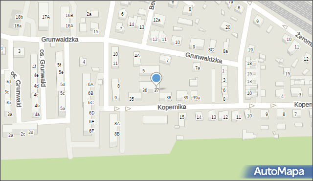 Skwierzyna, Kopernika Mikołaja, 37, mapa Skwierzyna