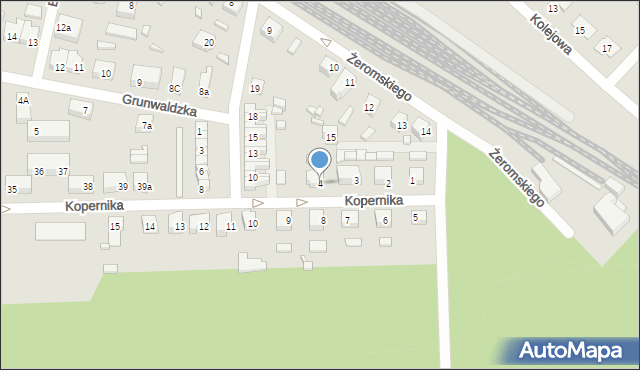Skwierzyna, Kopernika Mikołaja, 4, mapa Skwierzyna